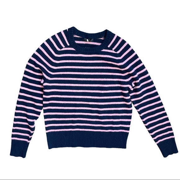 J. Crew Sweaters - J. CREW Holly Striped Sweater 100% Wool Size M